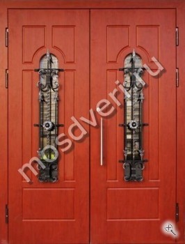 Эксклюзивная входная двупольная остекленная дверь - купить от производителя Мосдвери Эксклюзивная входная двупольная остекленная дверь